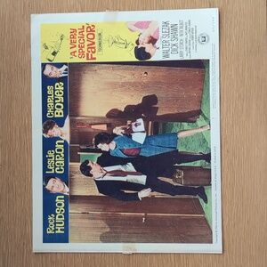 VTG "A Very Special Favor" Movie Lobby Card